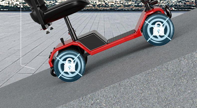 Elderly People's Mobility Aid, Electric Vehicle for Seniors, Four-Wheeled Electric Vehicle, a Mobility Tool for Young People, Fully Intelligent Folding Vehicle