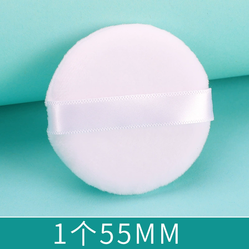 Спонж для BB крема Yizhi Lotus Paper — поролоновый спонж 45–100 мм, круглый, с мягкой лентой-ручкой