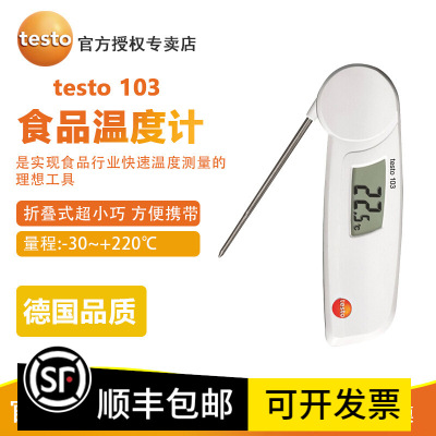 德图testo103 食品温度计 刺入式温度检测仪 折叠式超小巧 方便携