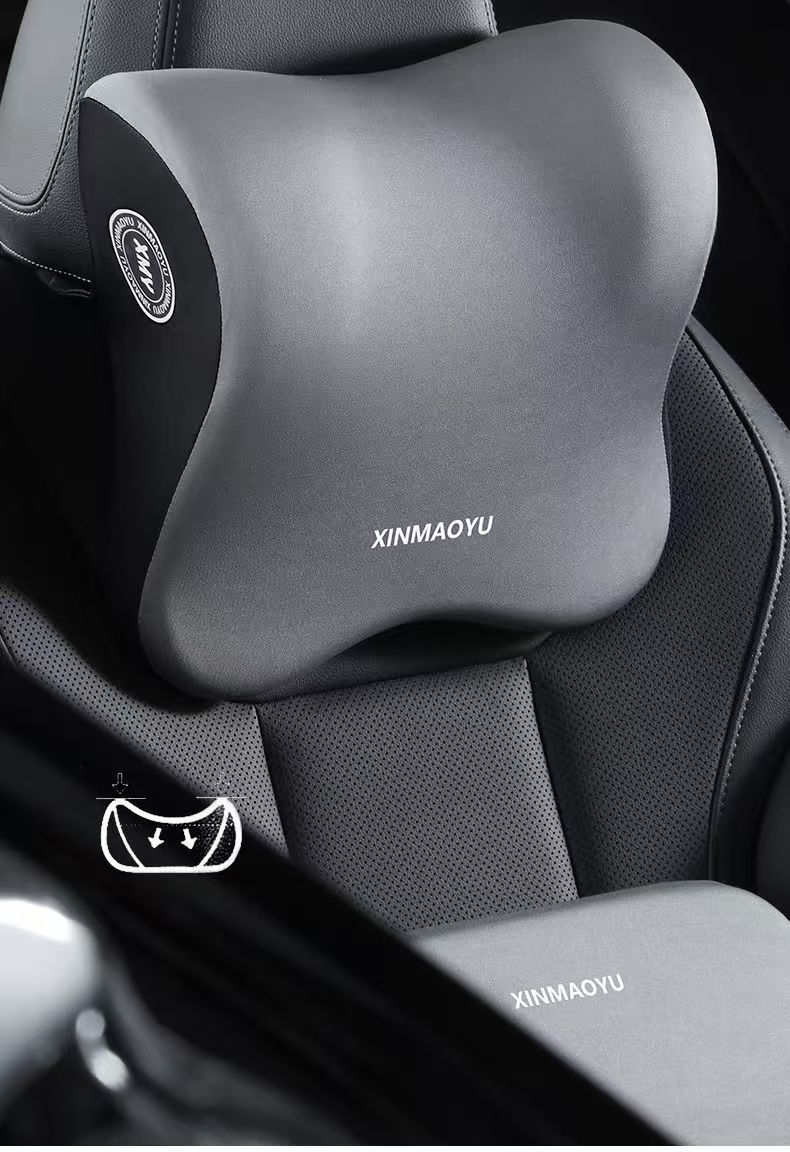 Customizable Memory Foam Car Lumbar Support Cushion for Driver's Seat Backrest, Car Seat Cushion, Driving Lumbar Pad
