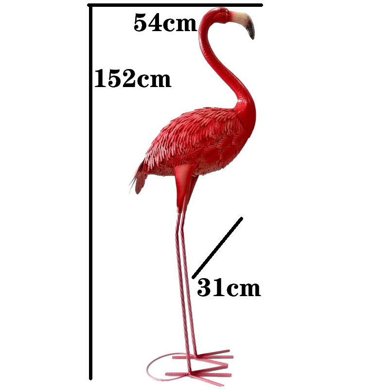 대형 사이즈 - 152 플라밍고 헤드 - 54*31*152cm - 조명 없음