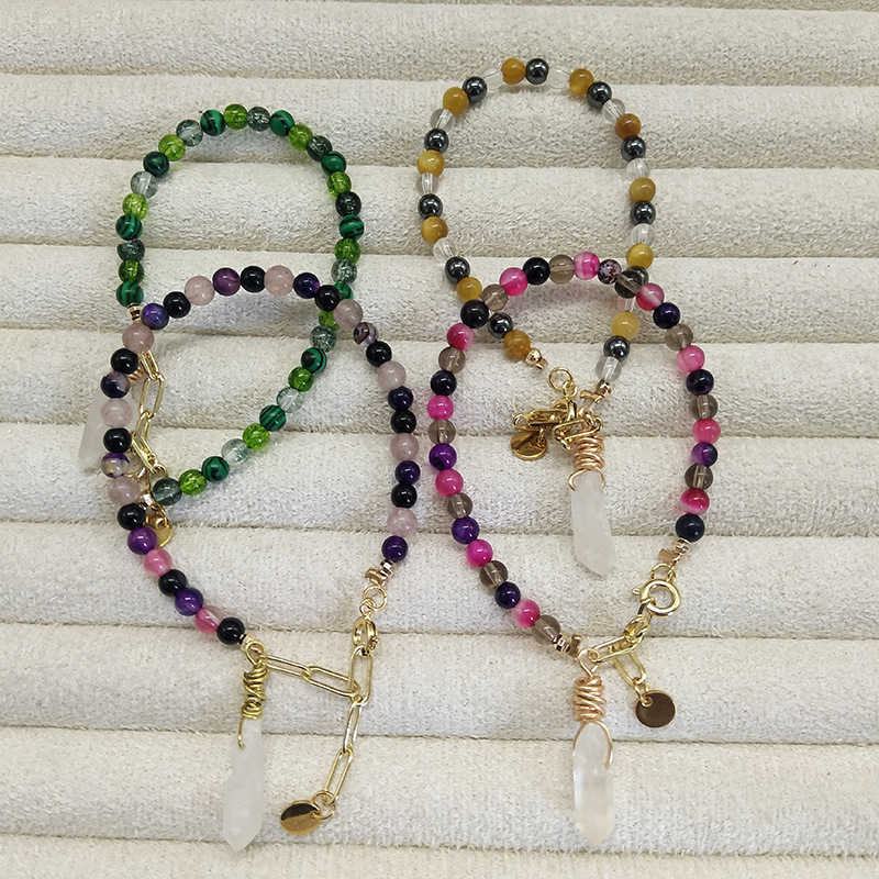 Ethnic Style Geometric Natural Stone Beaded Bracelets display picture 4