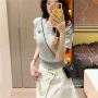 圆领夏季套头宽松上衣