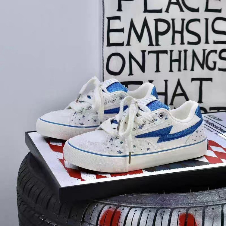 Parejas de lienzo de verano moda relámpago camuflaje nuevo skate zapatos de hombre estilo extranjero aumento de moda moda moda zapatos casuales image 7