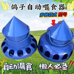 Automatic Pigeon Feeder with Lid to Prevent Spillage, Chicken Feeder, Pigeon Supplies, and Equipment
