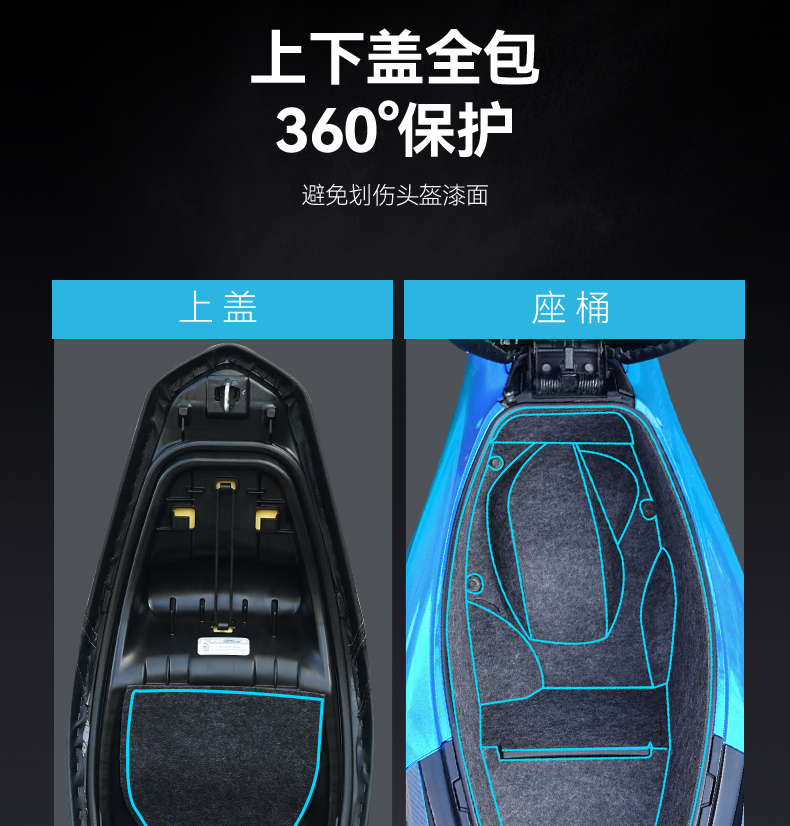 Suitable for Honda PCX150 seat cushion, seat box protective liner, toilet mat, storage box modification accessories