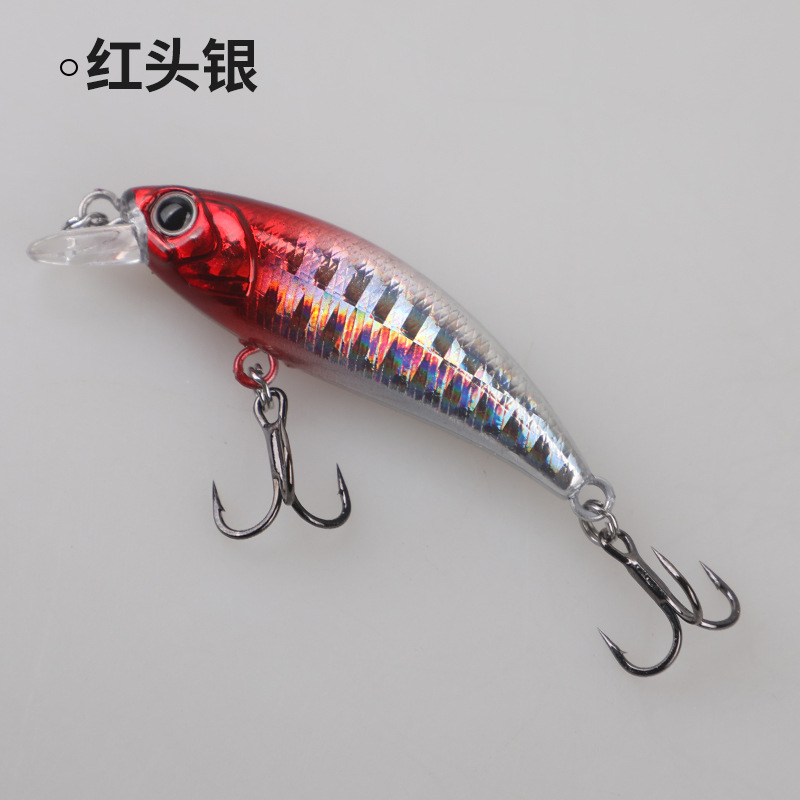 Cabeza roja de plata