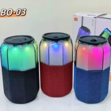 跨境新款BO-03无线蓝牙音箱户外手提低音炮便携插卡迷你彩灯音响