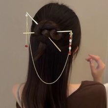 日常简约古风流苏发簪步摇旗袍头饰女盘发簪子发钗新中式汉服发饰