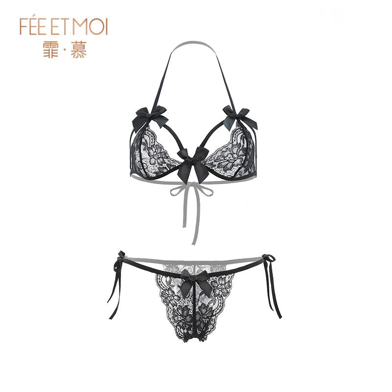霏慕 Broken lace interior open crotch three -point 6681 sexy adult sex products sexy underwear 20/box