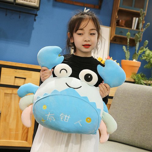 Simulation crab plush toy pillow rich man hairy crab doll doll ragdoll cushion sleeping pillow