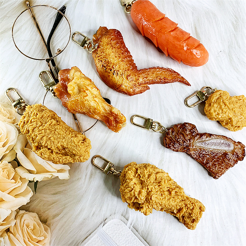 50g Weight Bag Pendant, Keychain Classification 1 Piece Quantity Casual, Holiday Occasion PVC Material Chicken Pattern Unisex Gender Funny Style Funny Chicken PVC Unisex Bag Pendant Keychain 4
