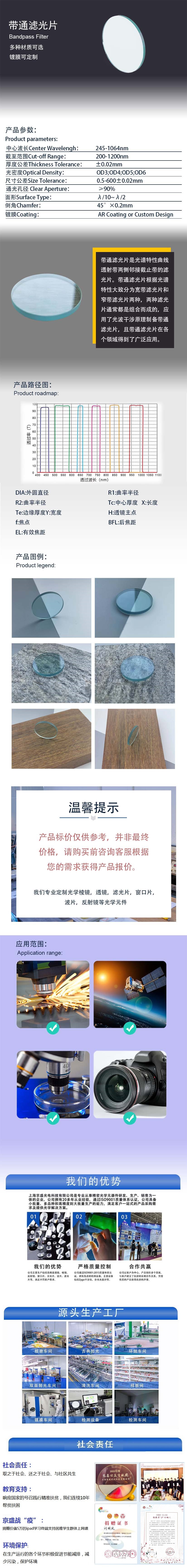 带通滤光片详情页