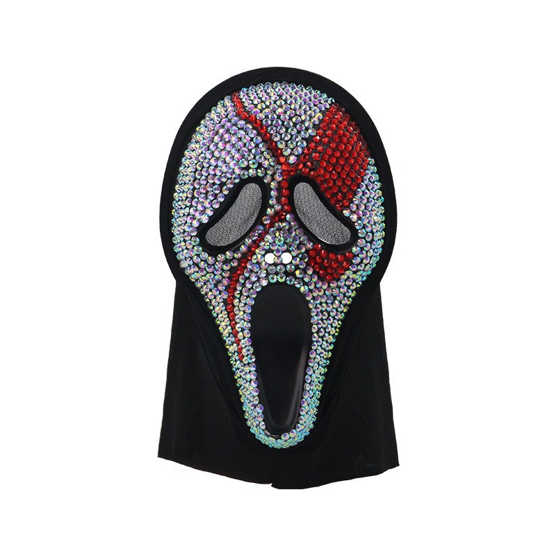 Halloween parodia máscara de brujería máscara de muerte para adultos máscara de roles para niños accesorios de gritos de alarma al por mayor image 19