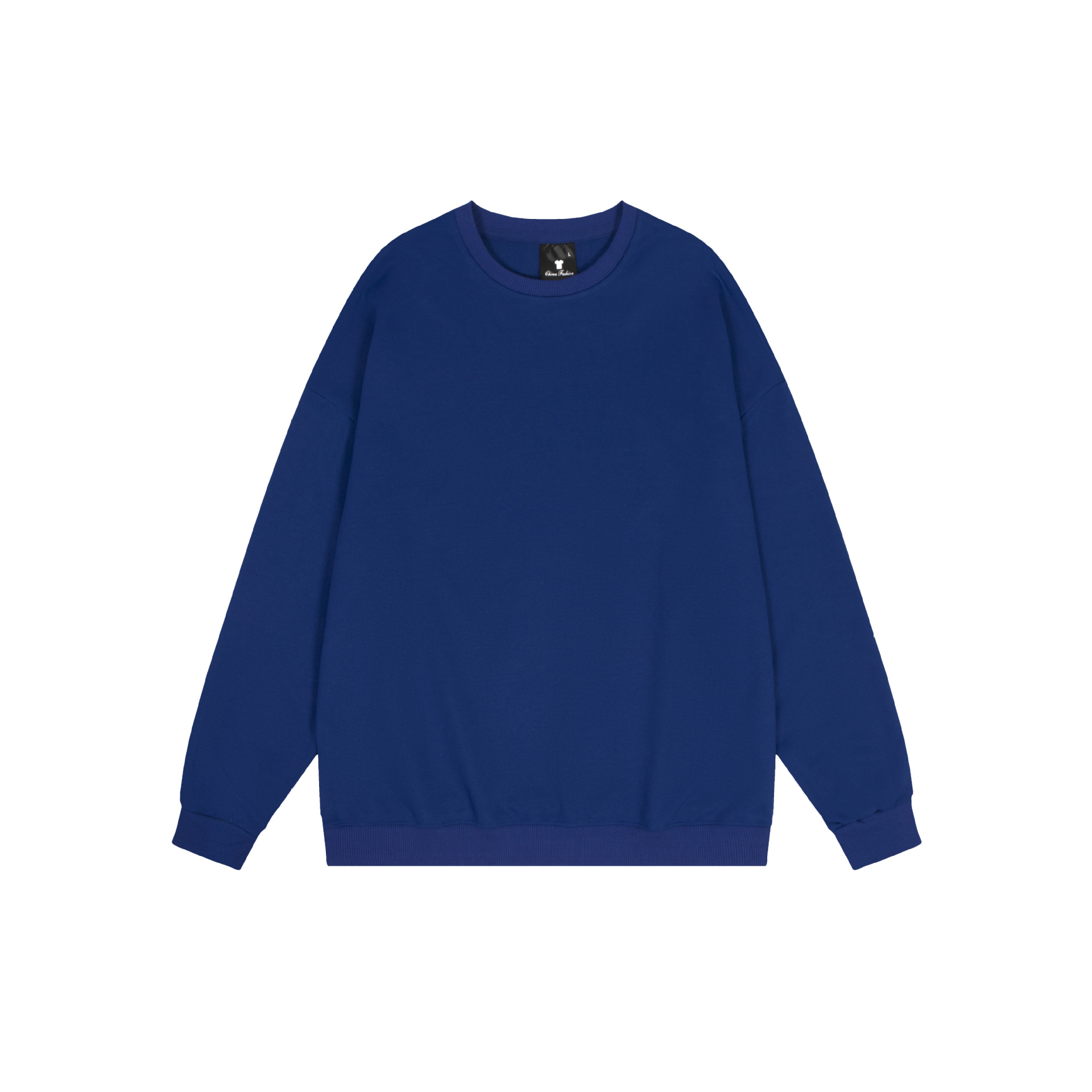 Sudadera de cuello redondo de color sólido TEMU de Amazon transfronteriza, totalmente de poliéster, unisex, manga larga, venta al por mayor directamente de fábrica.