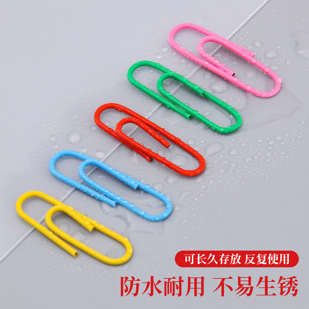 Clips de color creativo 28mm cartucho de papel de escritorio pines marcadores envasado clips de papel mayorista