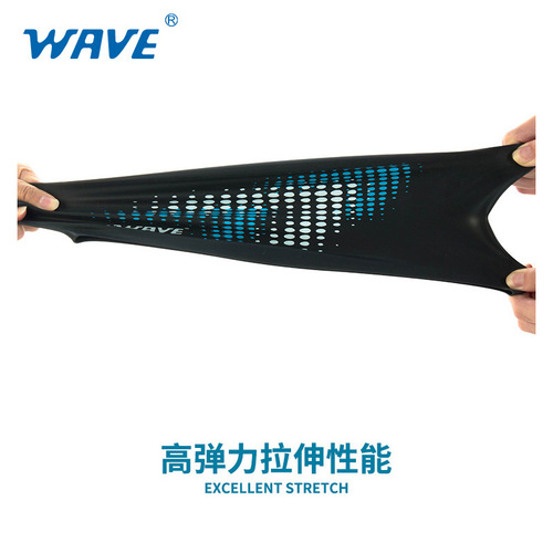 WAVE cross-border hot selling long hair swimming cap solid color large adult printed waterproof hair care silicone swimming cap for men and women