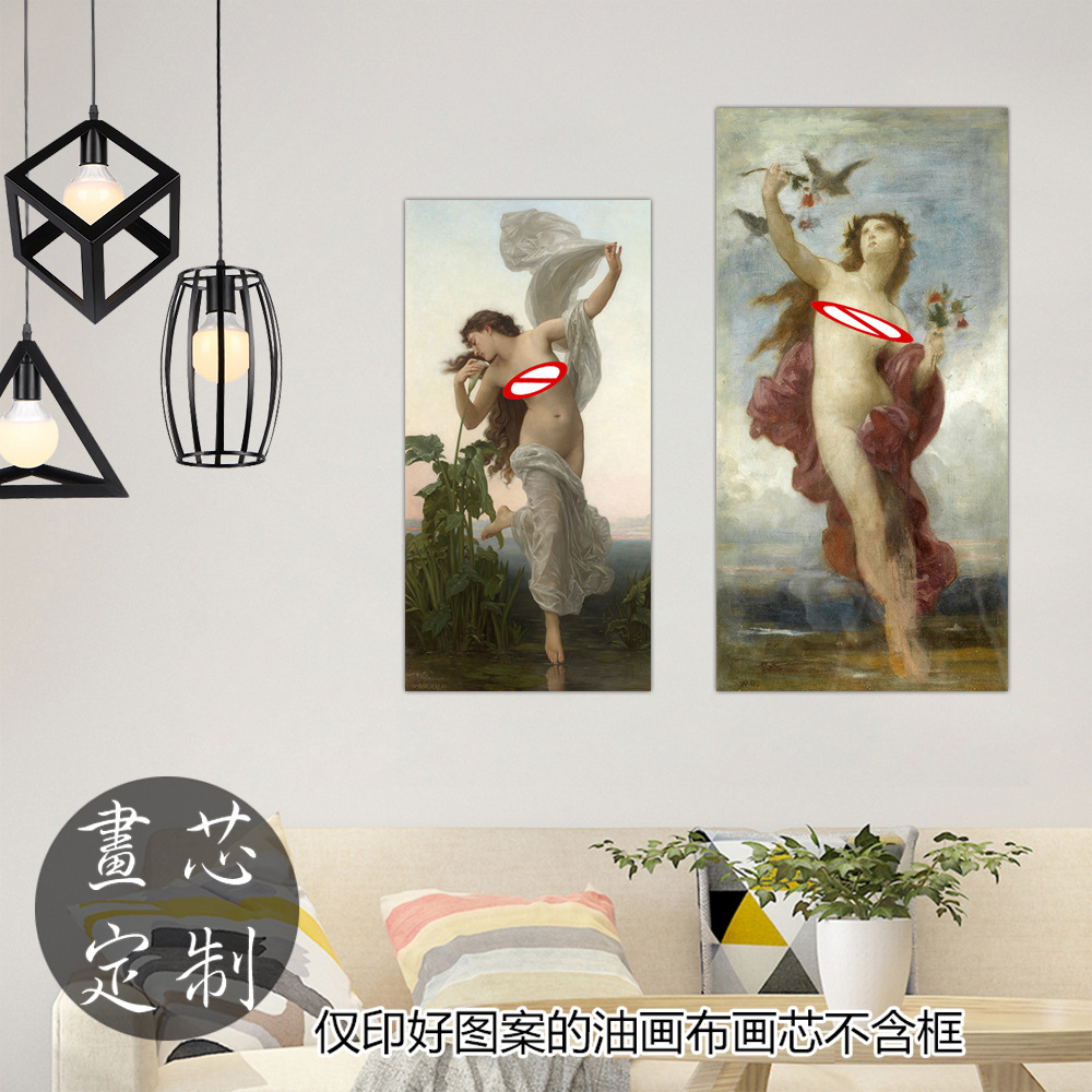 French art painting parent retro home decorative painting core bouguereau bouguero Shepherd