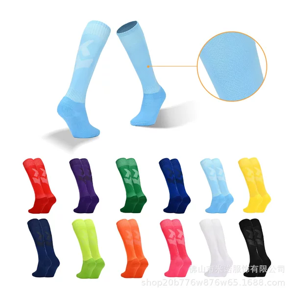 Factory wholesale solid color men's and women's badminton socks thickened towel bottom training socks breathable non-slip sweat absorbent sports socks