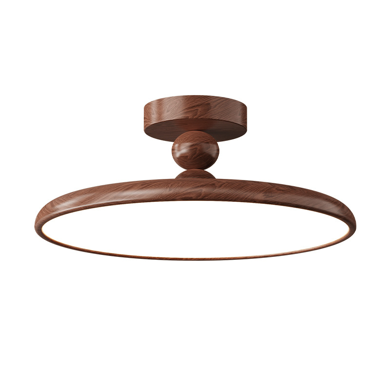 Luz de techo del dormitorio francés 2026 retro disco volador lámpara de estudio nuevo estilo chino medio antiguo viento silencioso Zhongshan lámparas 412L