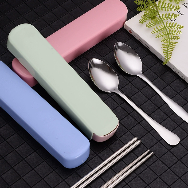 Фабрика прямые поставки 410 из нержавеющей стали Ложка Вилка ложка палочки костюм открытый портативная посуда из нержавеющей стали посуда