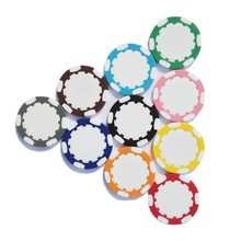 筹码新模推荐 厂家供应双色德州扑克塑料筹码 高尔夫筹码