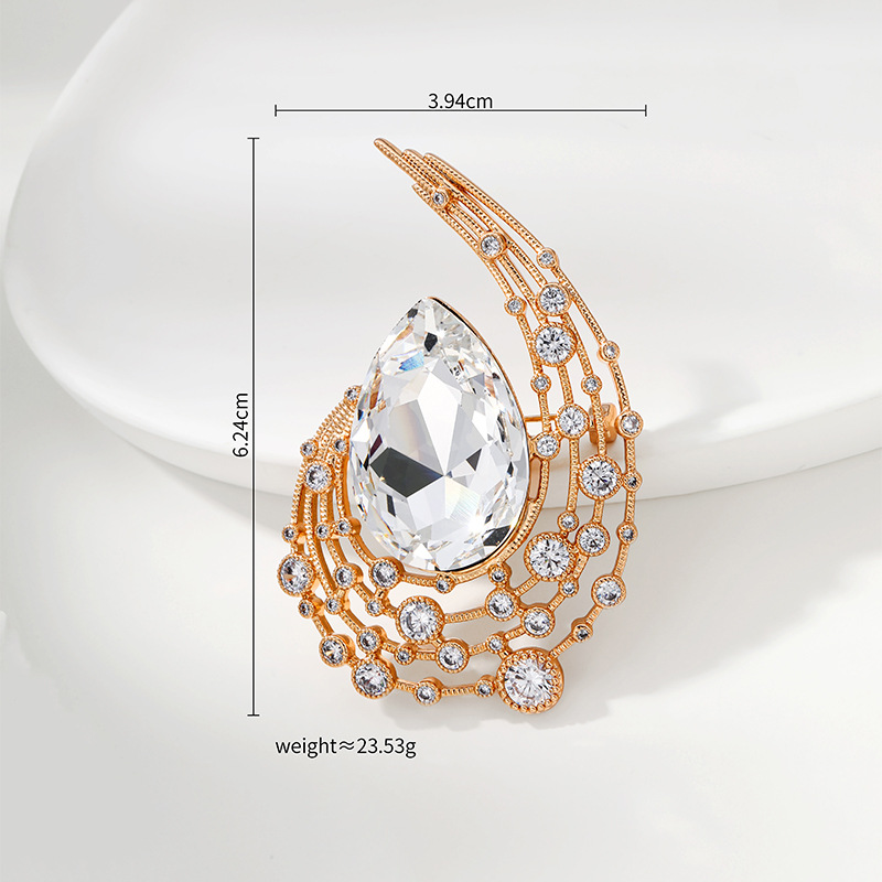 Xuping broche de alto nivel lujo ligero nicho accesorios de ropa temperamento viento broche fuente fábrica al por mayor personalizada image 11