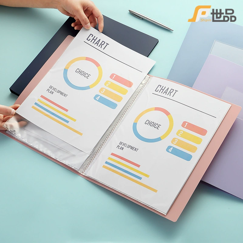 Morandi A4 material book multi-layer insert student music score test paper certificate storage folder multi-purpose