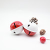 Apple, two-color small bell, decorations, gift box, keychain with accessories, 4cm, handmade, pet