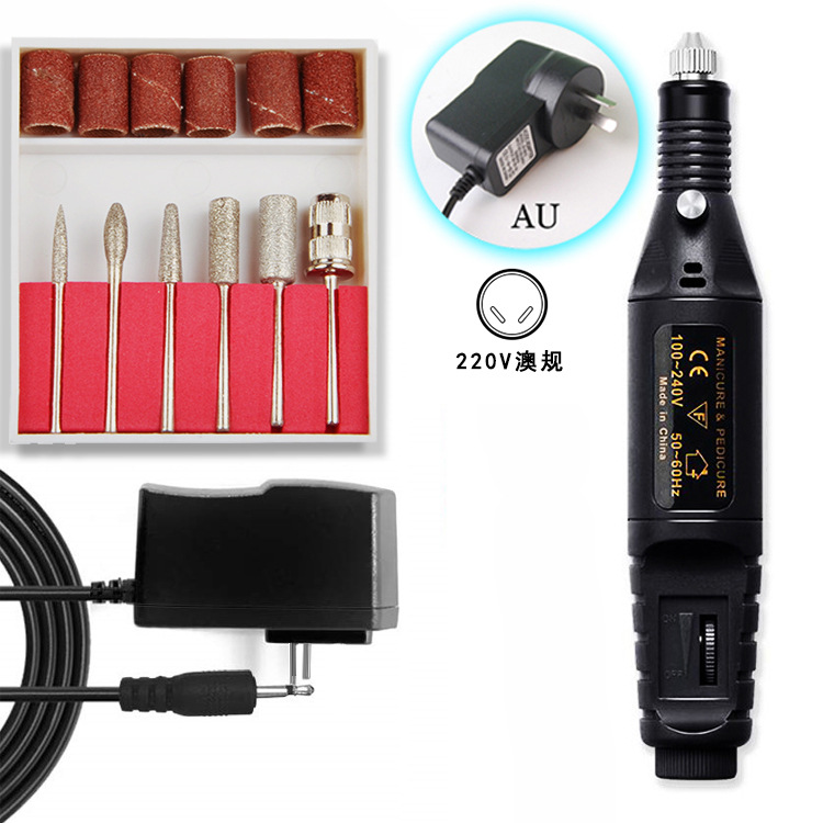 Deseo transfronterizo Amazon uñas máquina de pulir removedor de uñas máquina de esmalte de uñas traje de uñas pluma pulido