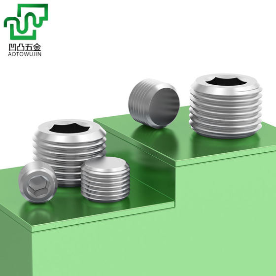 304 stainless steel hexagon plug oil plug outer wire hexagon Plug Plug 1 minute 2 minutes 3 minutes 4 minutes 6 minutes 1 inch