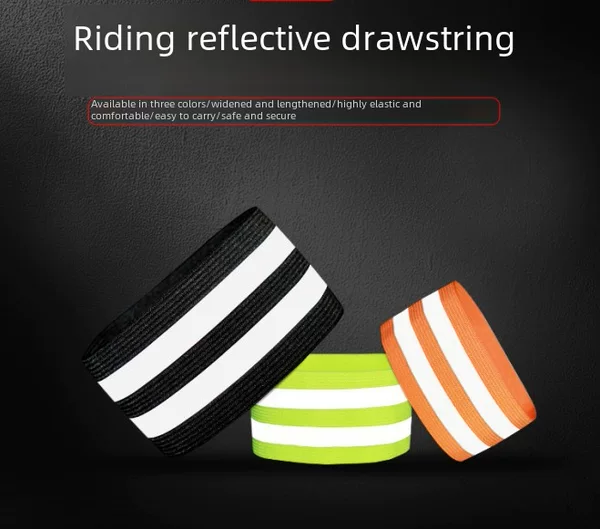 Bicycle Belt Highlight Reflective Wrist Strap Elastic Night Running Reflective Warning Strip Riding Belt