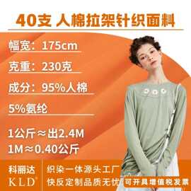 40支人棉莫代尔针织面料230克弹力拉架汗布布料内裤内衣专用布匹
