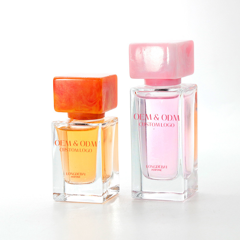 15バヨネット30ml 50ml 100mml角型ガラス香水瓶と樹脂カバーの細いスプレー化粧品瓶|undefined