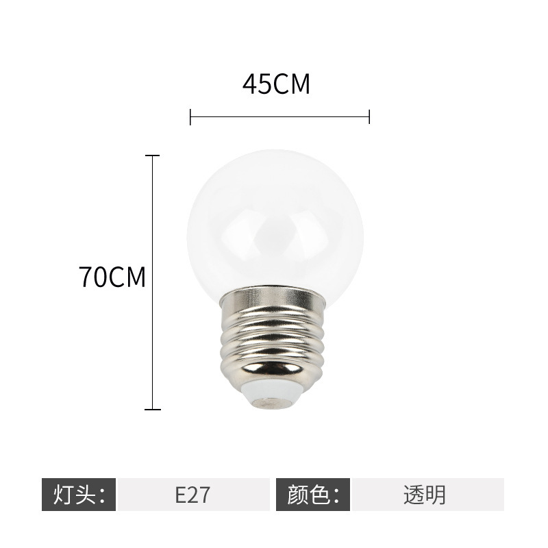 LED color bombilla E27 gran tornillo bombilla 3W colorido bombilla iluminación decoración exterior lámpara de ahorro de energía ambiente interior
