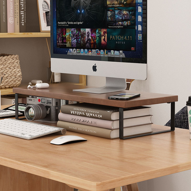 Desktop Computer Monitor Riser Stand Office Desk Storage Shelf Base Stand Elevated Shelf Desktop Computer Monitor Riser Stand Office Desk Storage Shelf Base Stand Elevated Shelf