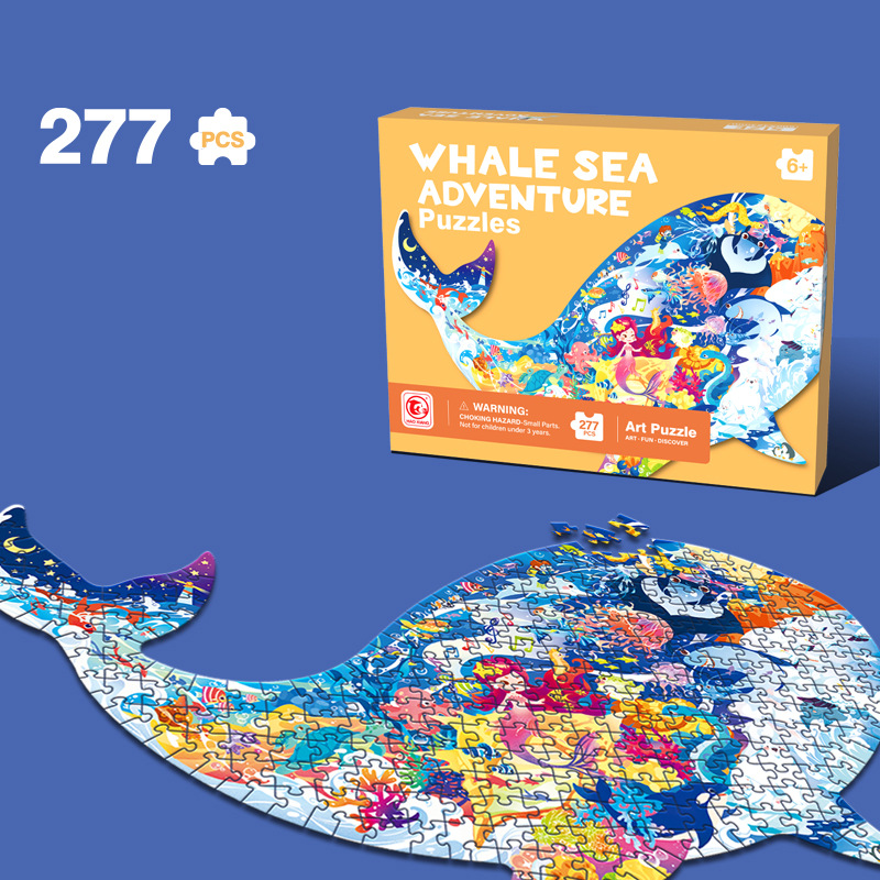 Rompecabezas infantil de papel grande e irregular de 100 piezas, juguete educativo para regalo de jardín de infantes, dropshipping