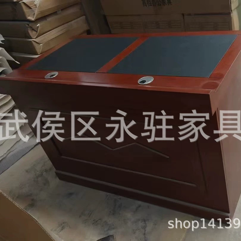 Завод прямых поставок нового подиума Орех Цвет Подиум конференции речь стол оптом