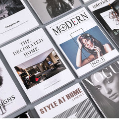 Folk soft furnishing decoration mock-up book, light luxury decor, ornamental piece, European magazine props, studio fake books