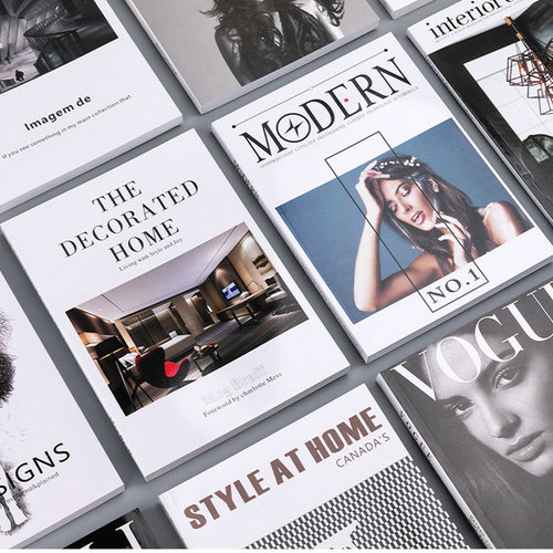 Folk soft furnishing decoration mock-up book, light luxury decor, ornamental piece, European magazine props, studio fake books