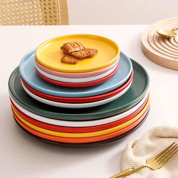 Nordic creative ceramic steak plate tableware ins western food plate…