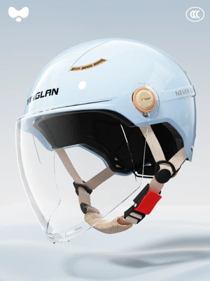 and Men's National Standard 3C | Motosiklet kaskı (dəbilqə) - 3c-azure-blue-hd-long-lens-new-national-standard-class-a-one-size-fits-all