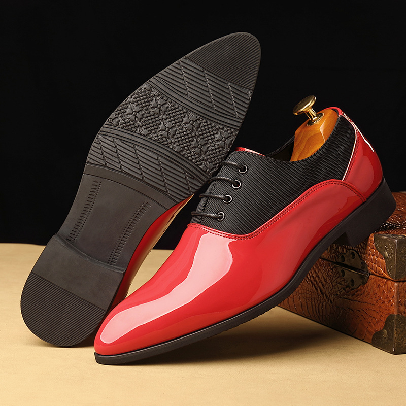 Business dress pointed shoes Casual shoes for men_vogvips.com