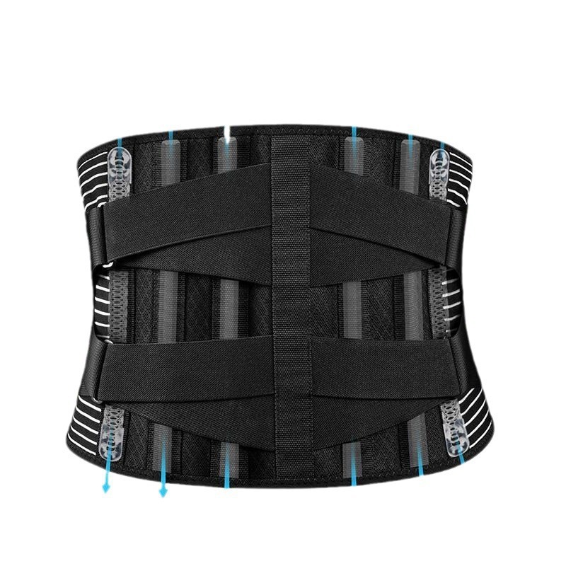 Cinturón de protección de cintura deportivo y acondicionamiento físico para hombres y mujeres, prensado espalda, protección de cintura, alargamiento elástico, soporte respiratorio, fatiga muscular lumbar