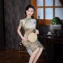 改良新款夏季中长款旗袍