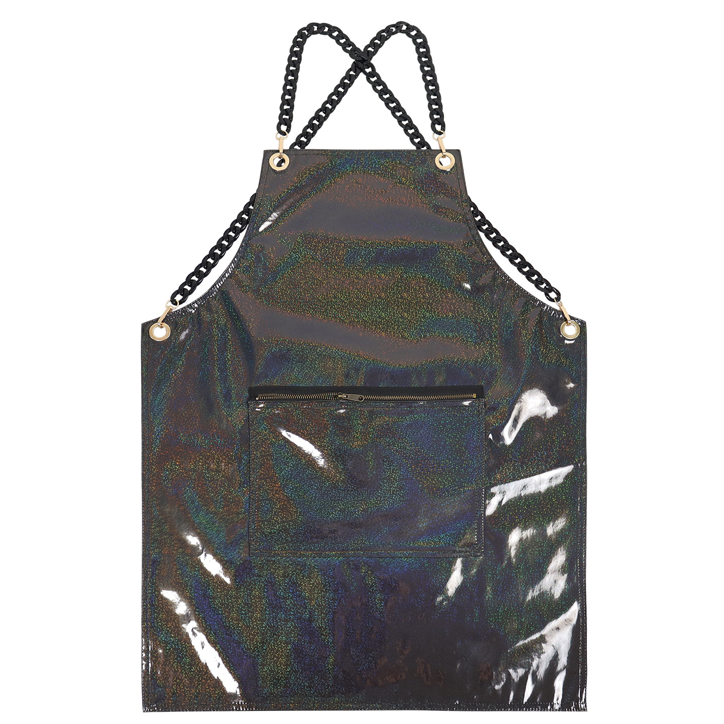 Transfronterizo Amazon nuevo delantal PU de color fantasma impermeable pintura de arte barbero ropa de trabajo cocina delantal doméstico