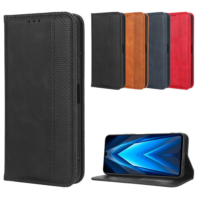 适用Tecno Pova 4手机壳Pova4 Pro手机皮套磁吸翻盖插卡LG7n/LG8n