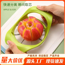 亚马逊跨境不锈钢苹果切片器家用水果分割器大号切果器12片苹果切