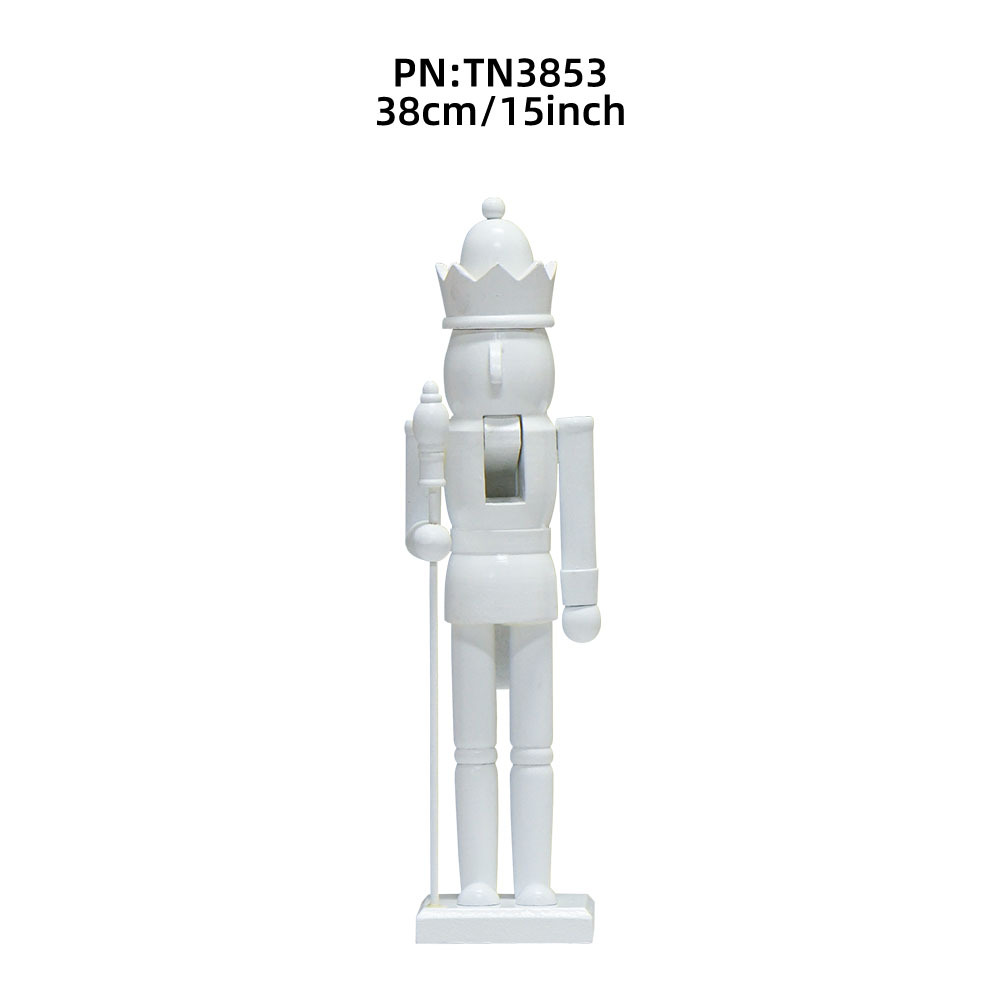 Creativo Amazon nuevo producto 2024 spot 38cm color sólido cascanueces decoración de ambiente navideño regalo regalo