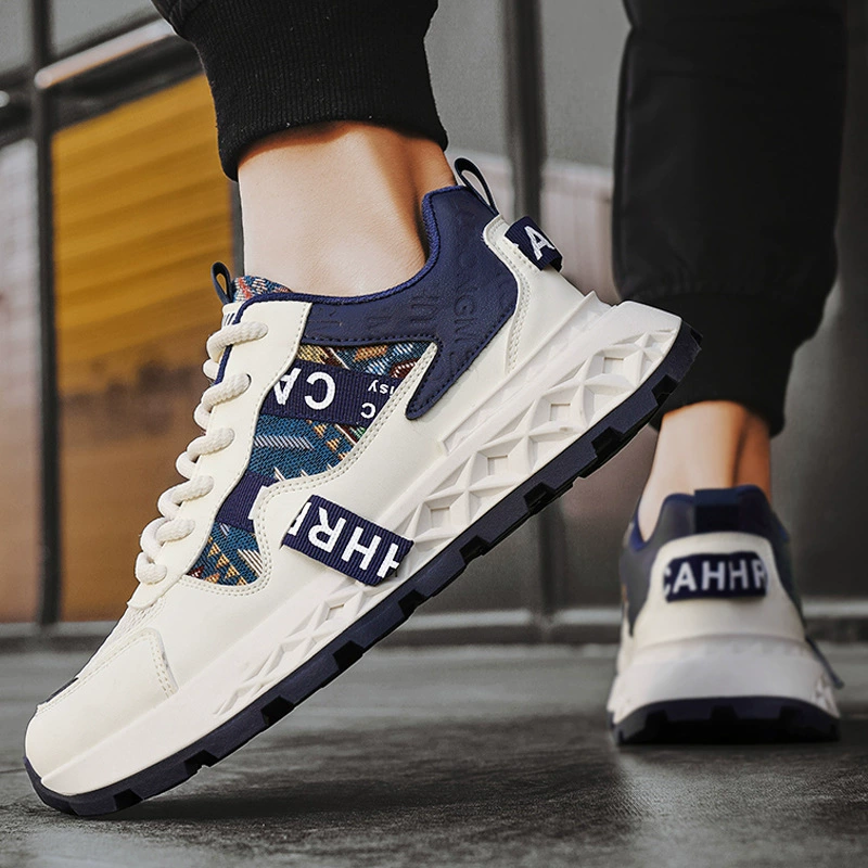 Sports shoes, demi-season shock-absorbing breathable trend high footwear platform, trend of season